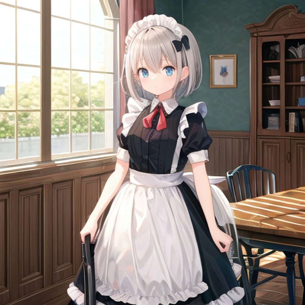 glayhaired maid