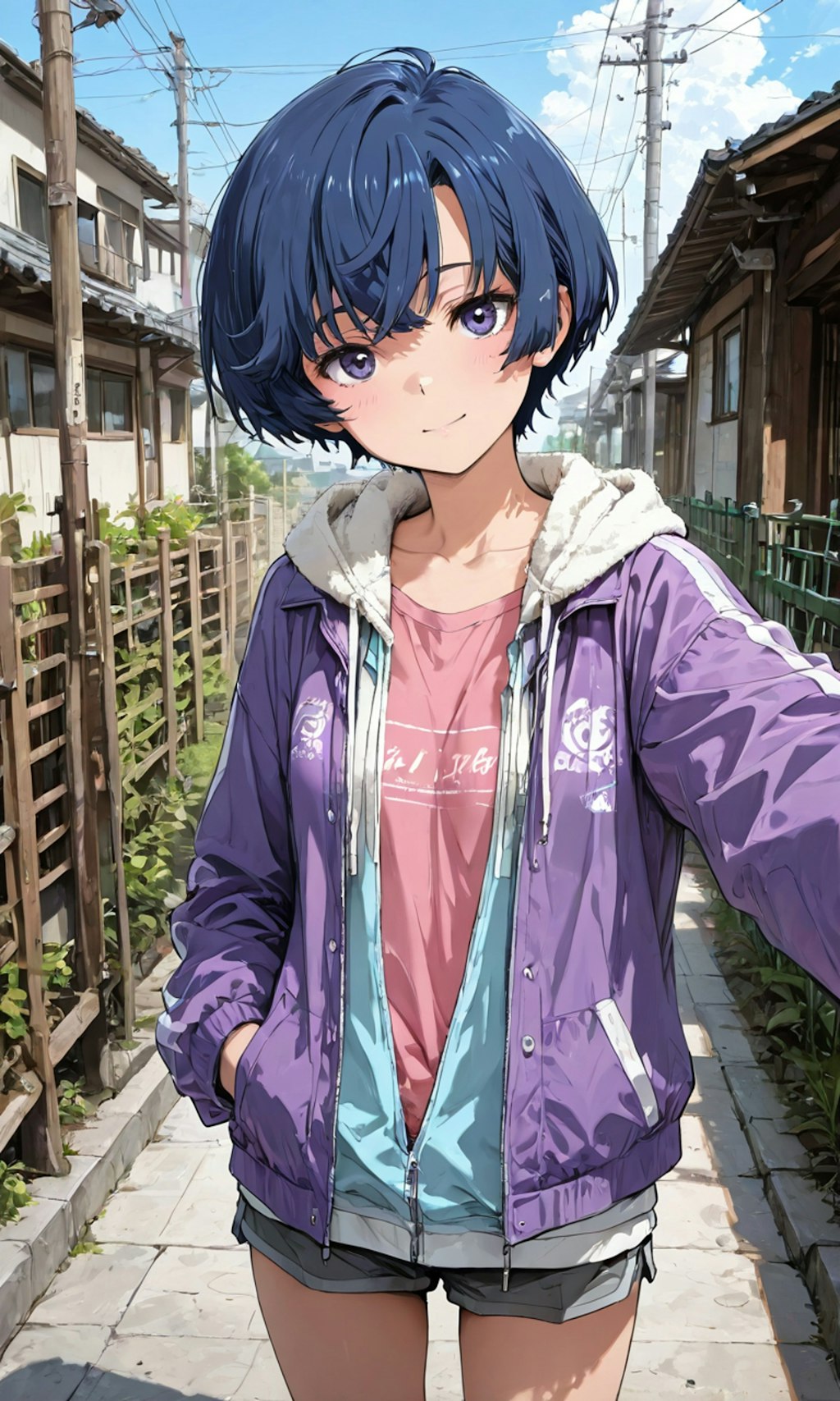 お散歩中だよ柑菜ちゃん