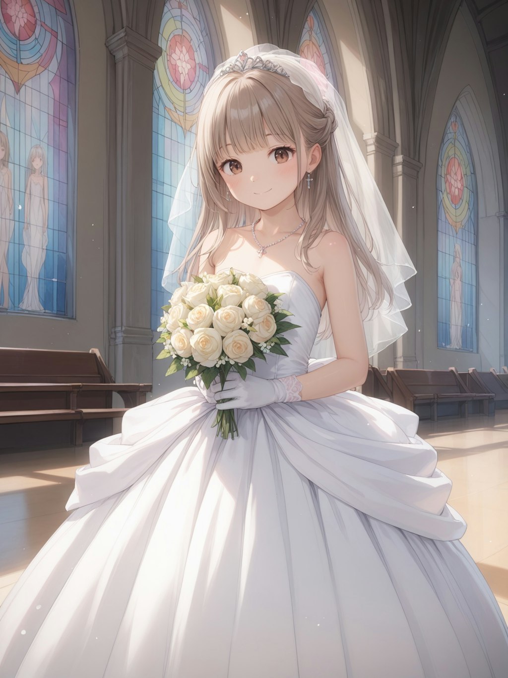 絹髪少女
