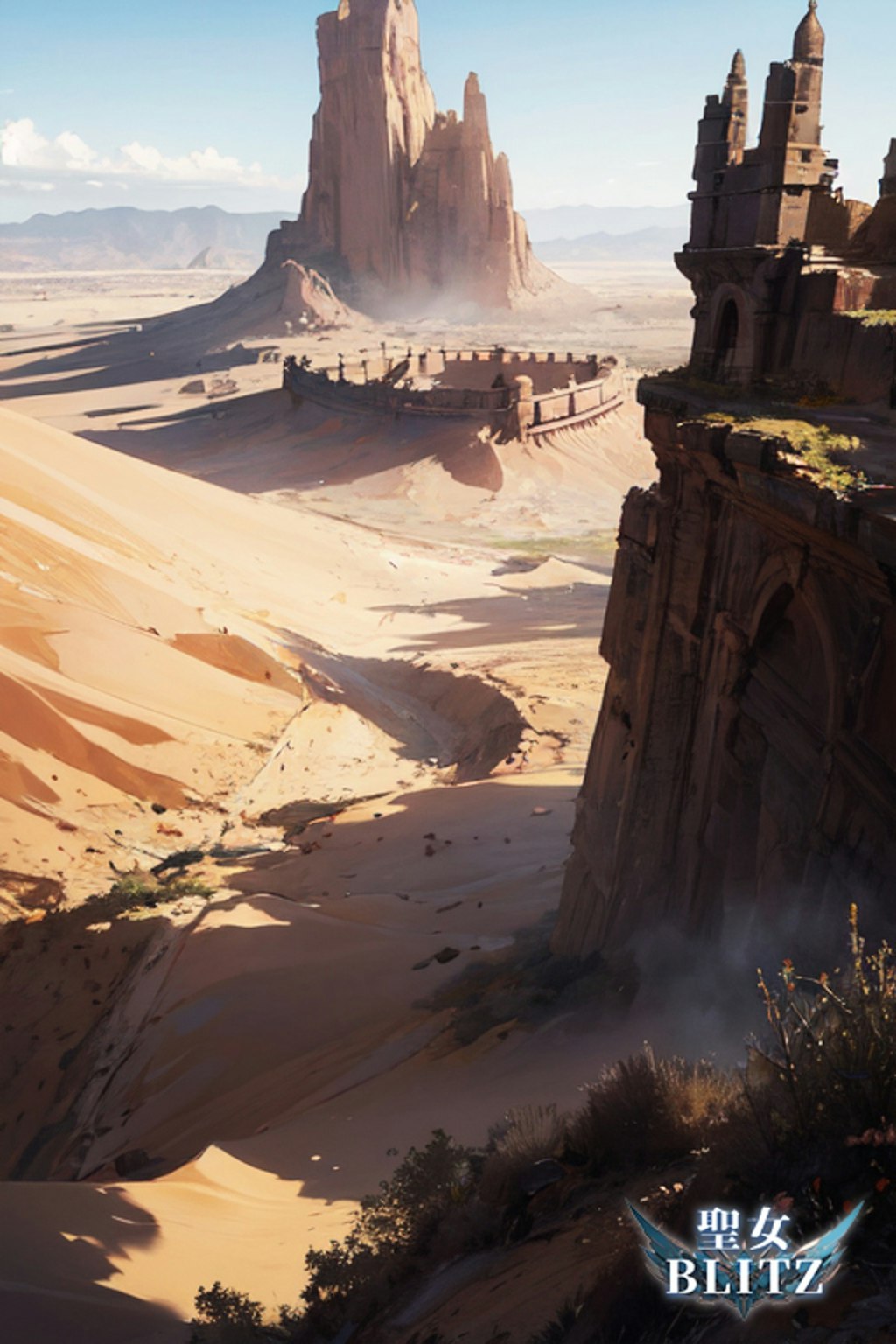 砂漠の遺跡