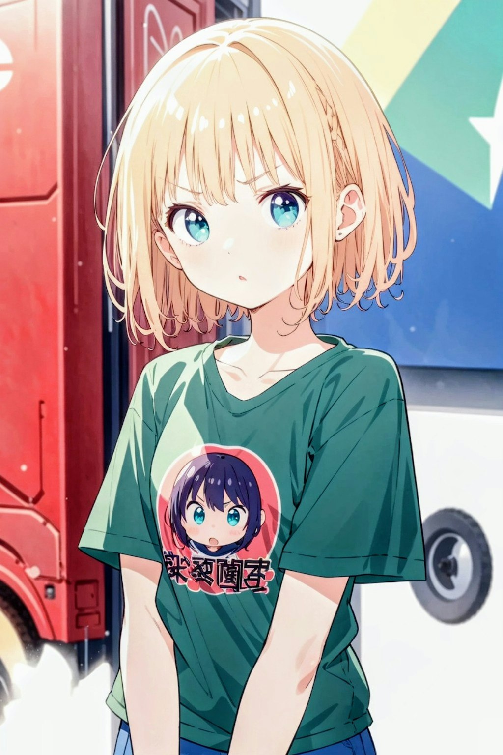 アニメTシャツ着た、#AQUA＋#HALO姉やん