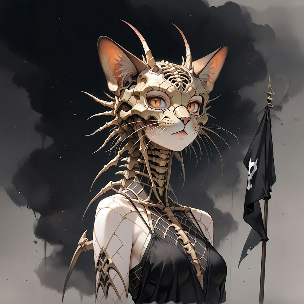 キャットマスク 骨