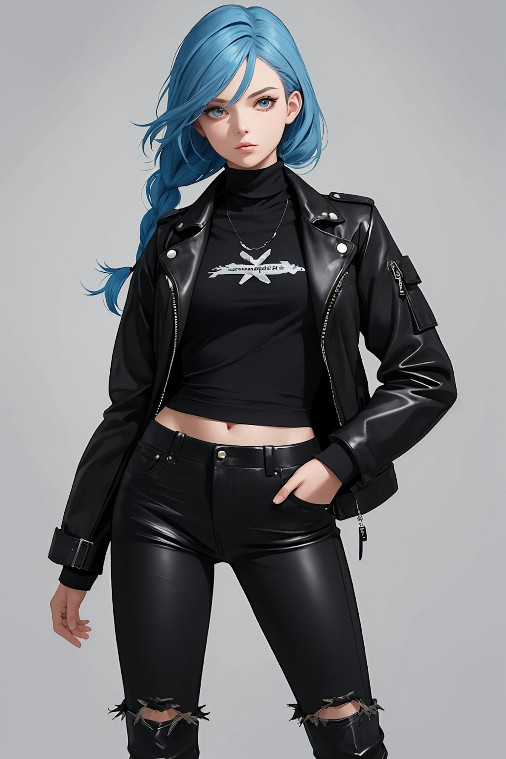 winter fashion,  leather jacket