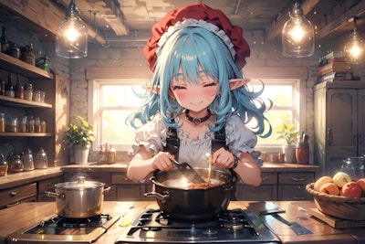 Elf preparing a meal 25
