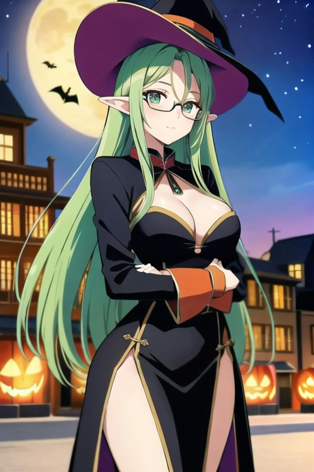 魔女3姉妹💚〜ハロウィンパーティーのジンジャーエール姉妹💚長女ジンジャーさん〜