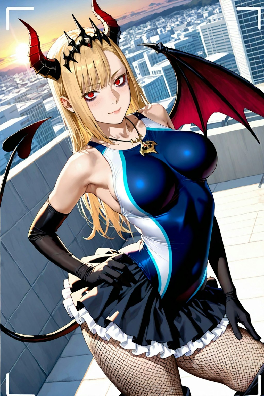 デモンズコスプレ競泳