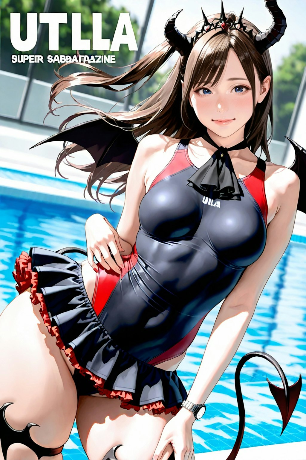 デモンズコスプレ競泳