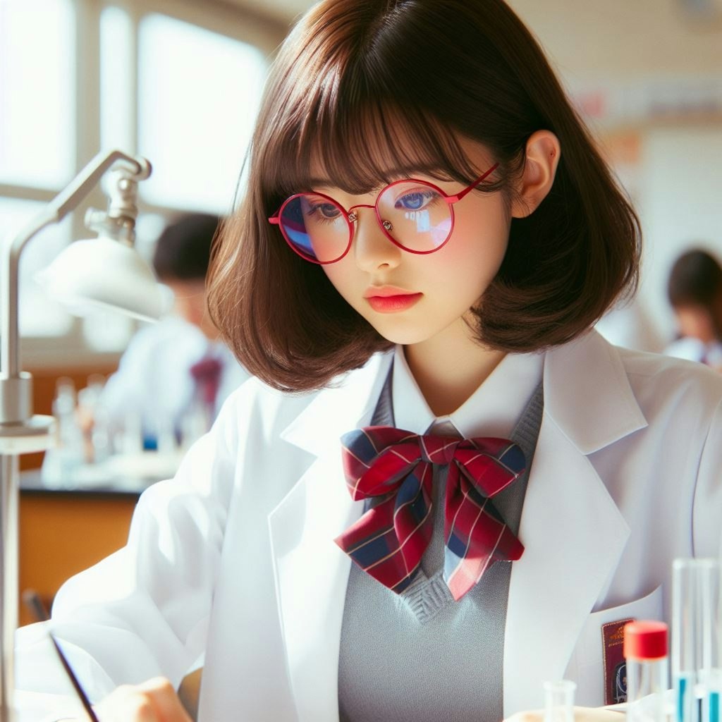 眼鏡女子 楓の学校生活