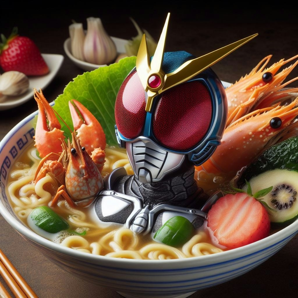 仮面ライダーseafood noodle