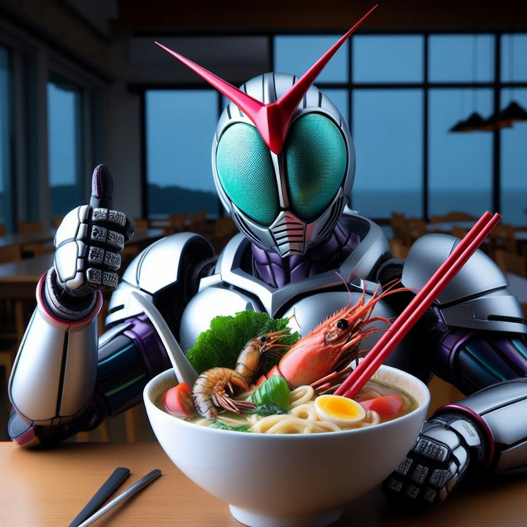 仮面ライダーseafood noodle