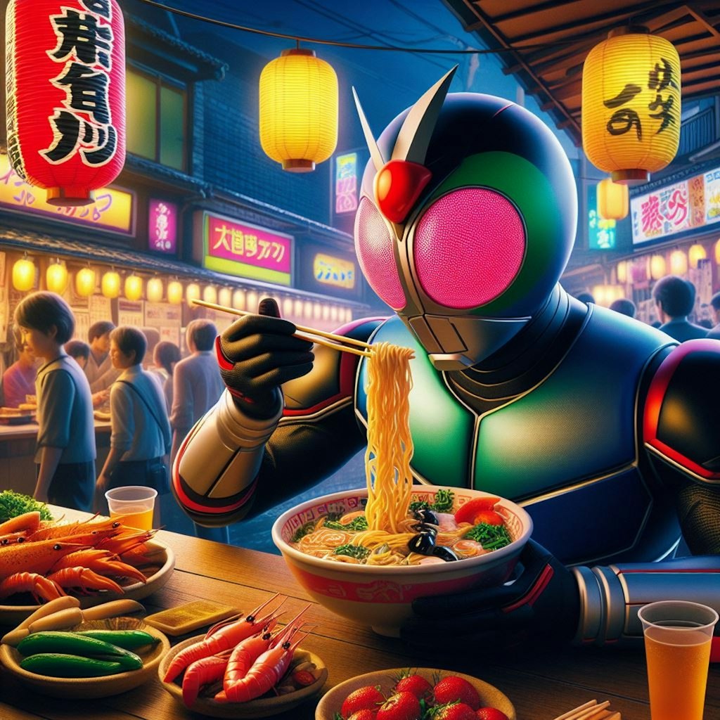 仮面ライダーseafood noodle