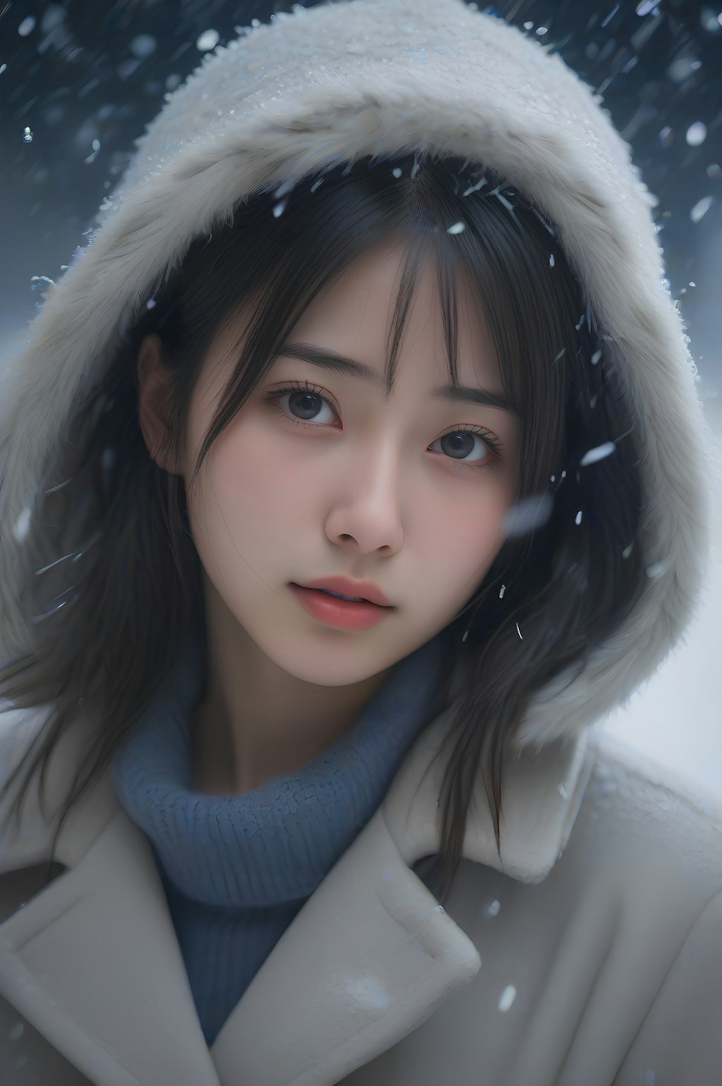 snow portrait