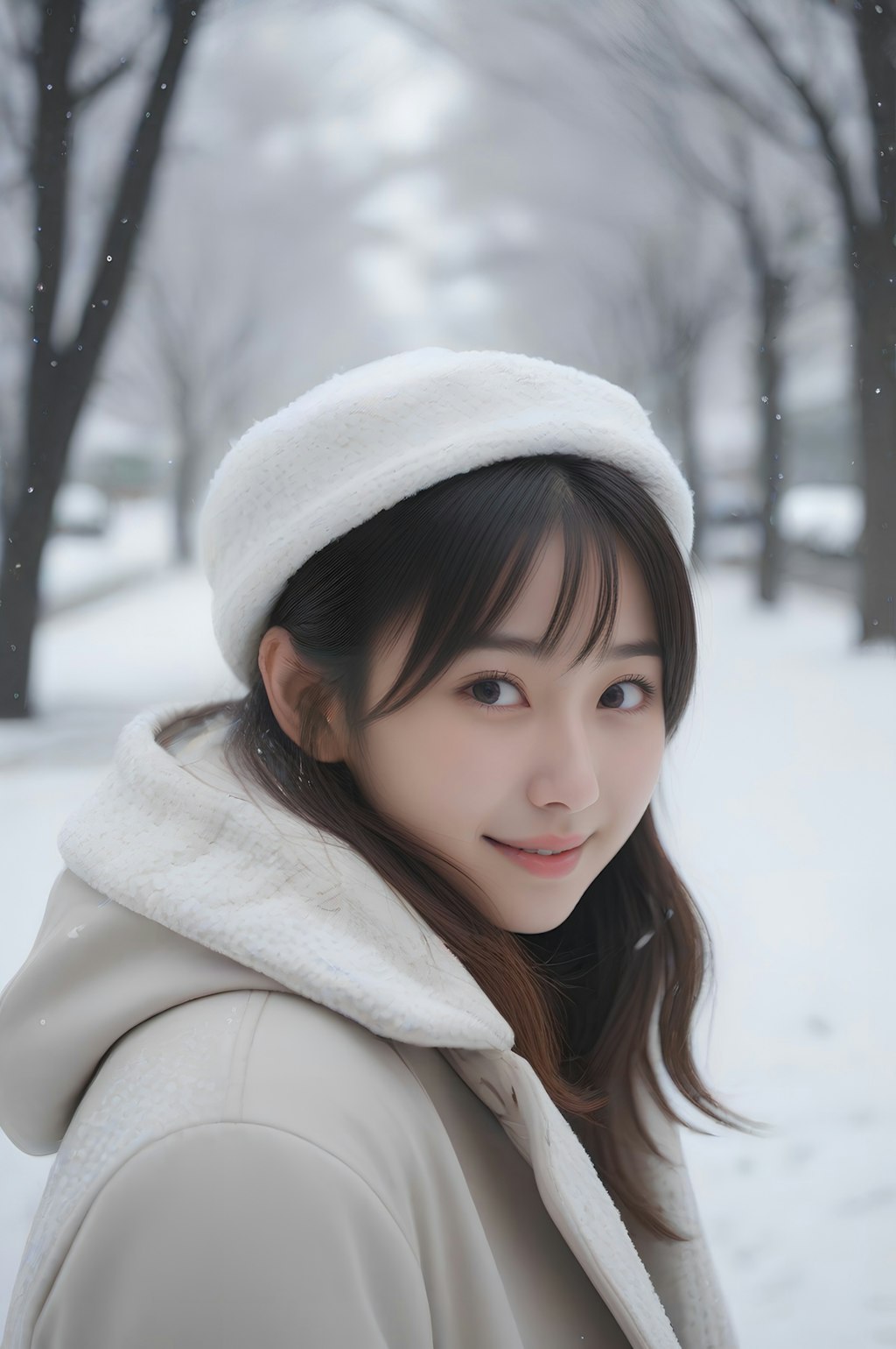 snow portrait