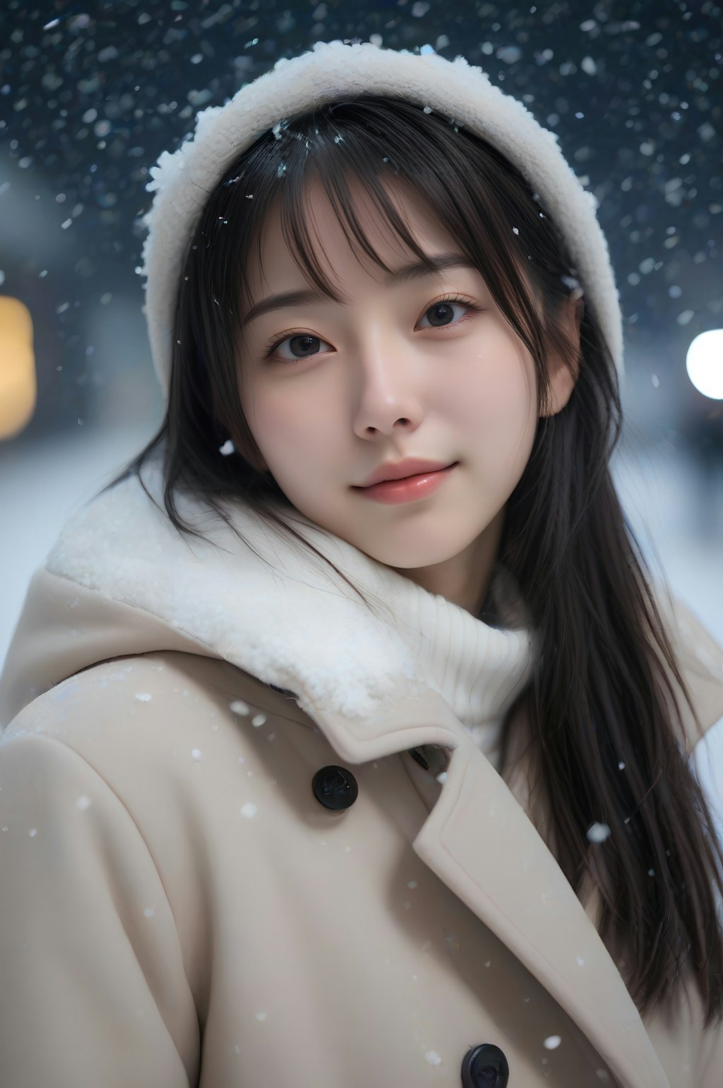 snow portrait