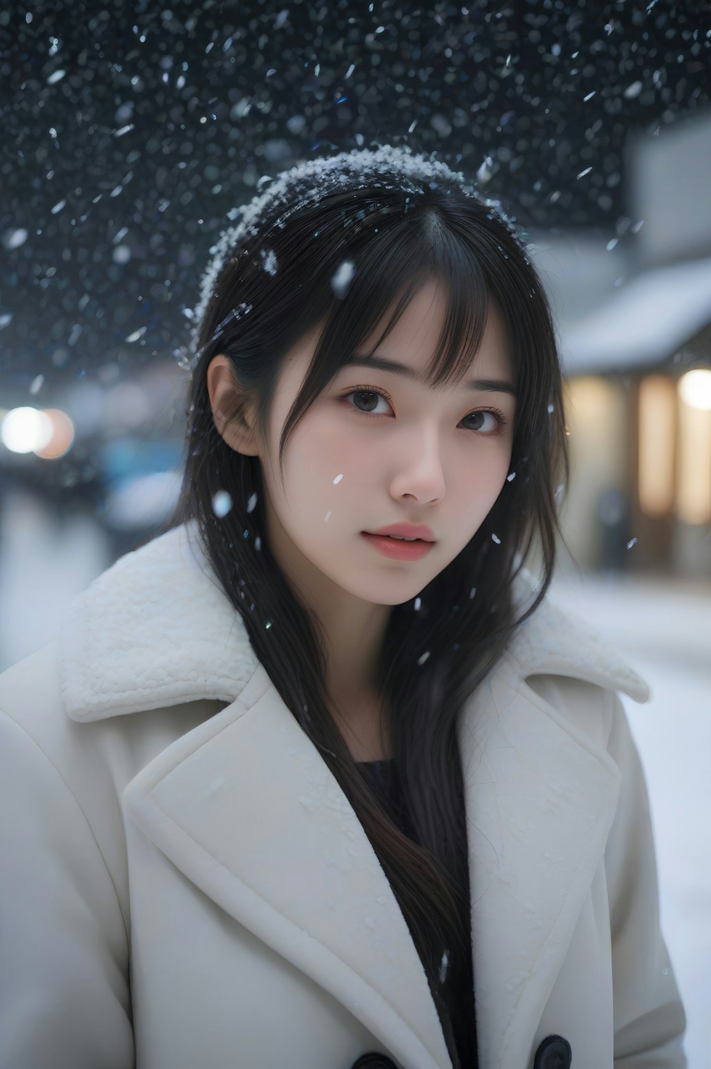 snow portrait