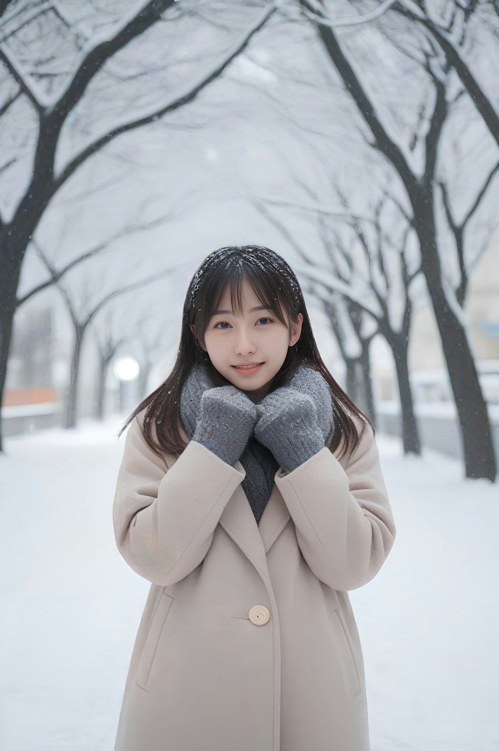 snow portrait