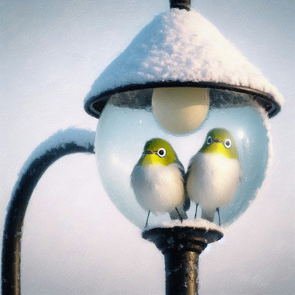 White-eyes in lamp (2)