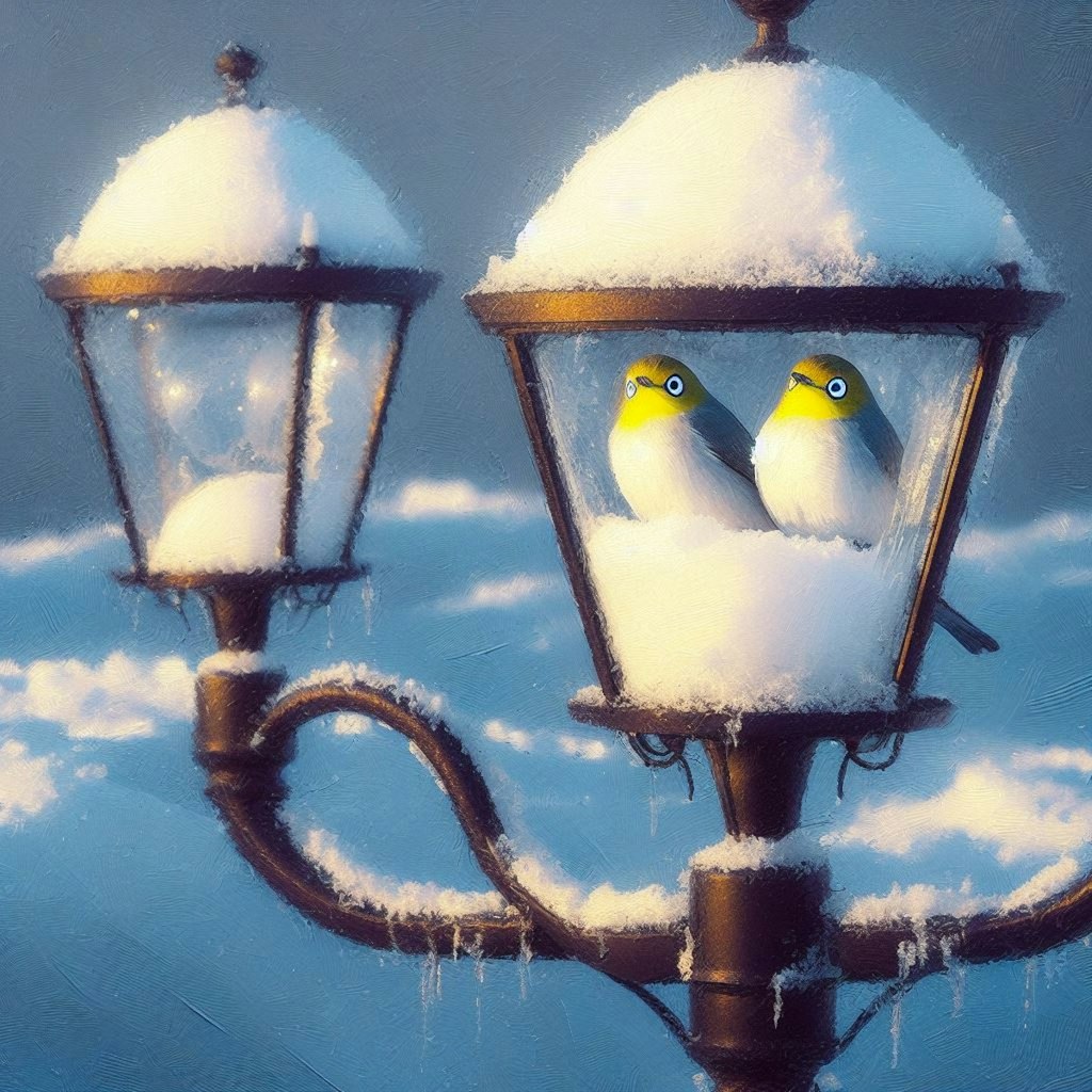 White-eyes in lamp (2)