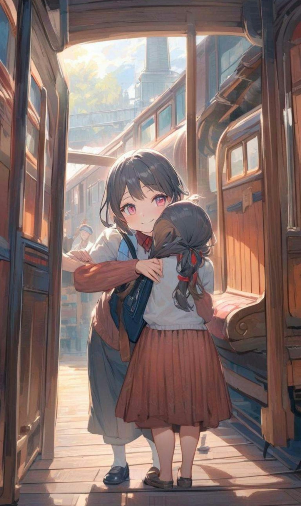 旅をする小さな女の子