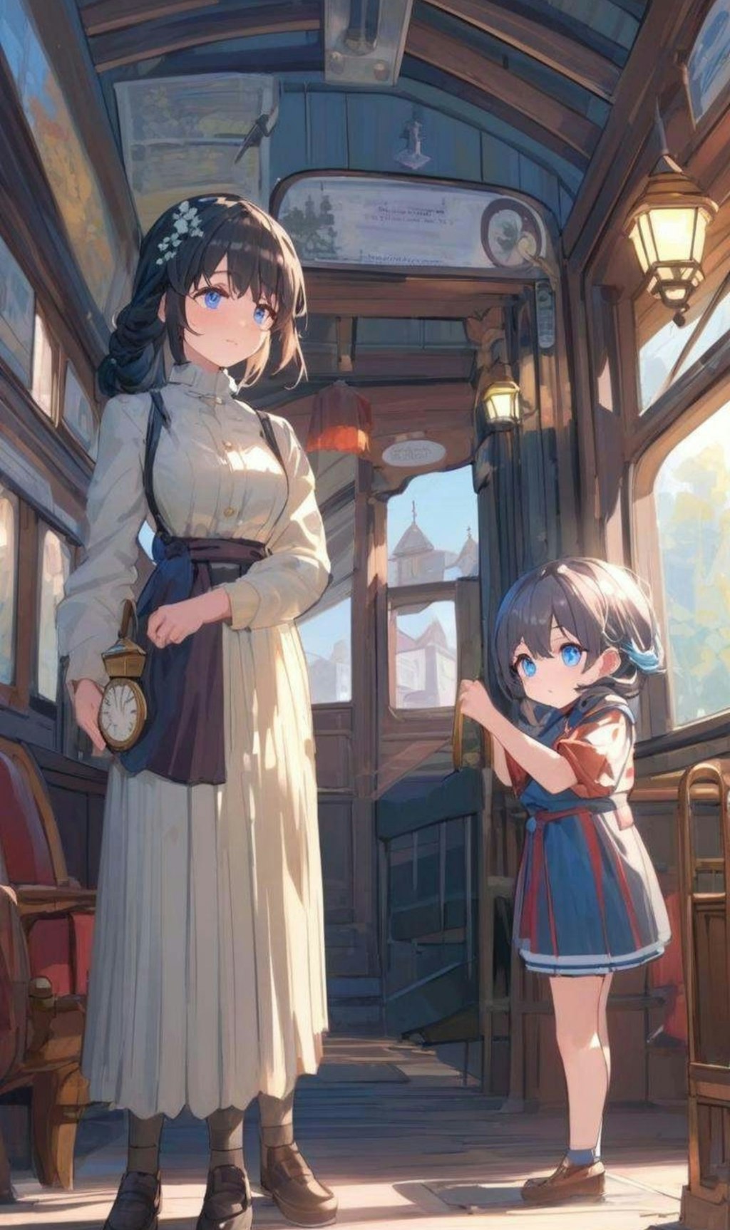 旅をする小さな女の子