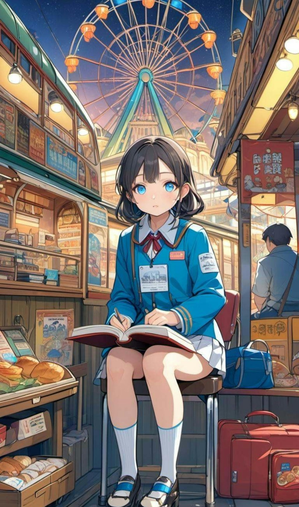 旅をする小さな女の子