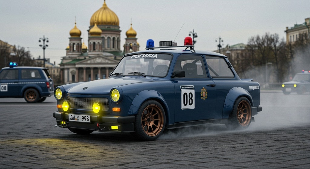 トラバントパトロールカーのドリ車
