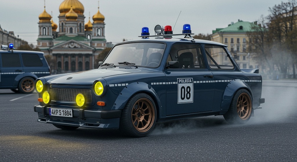 トラバントパトロールカーのドリ車