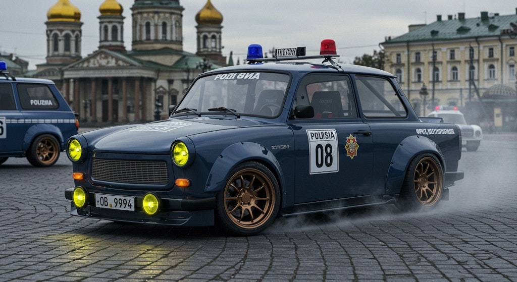 トラバントパトロールカーのドリ車