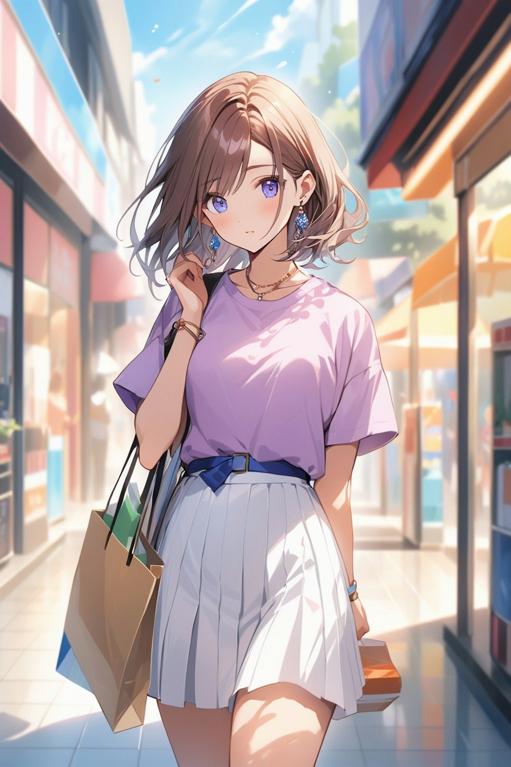 ラフな夏服