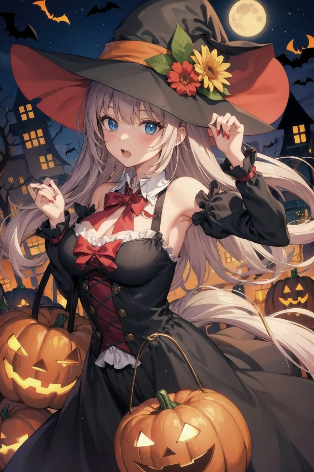 ハロウィンの夜は賑やかですわね!