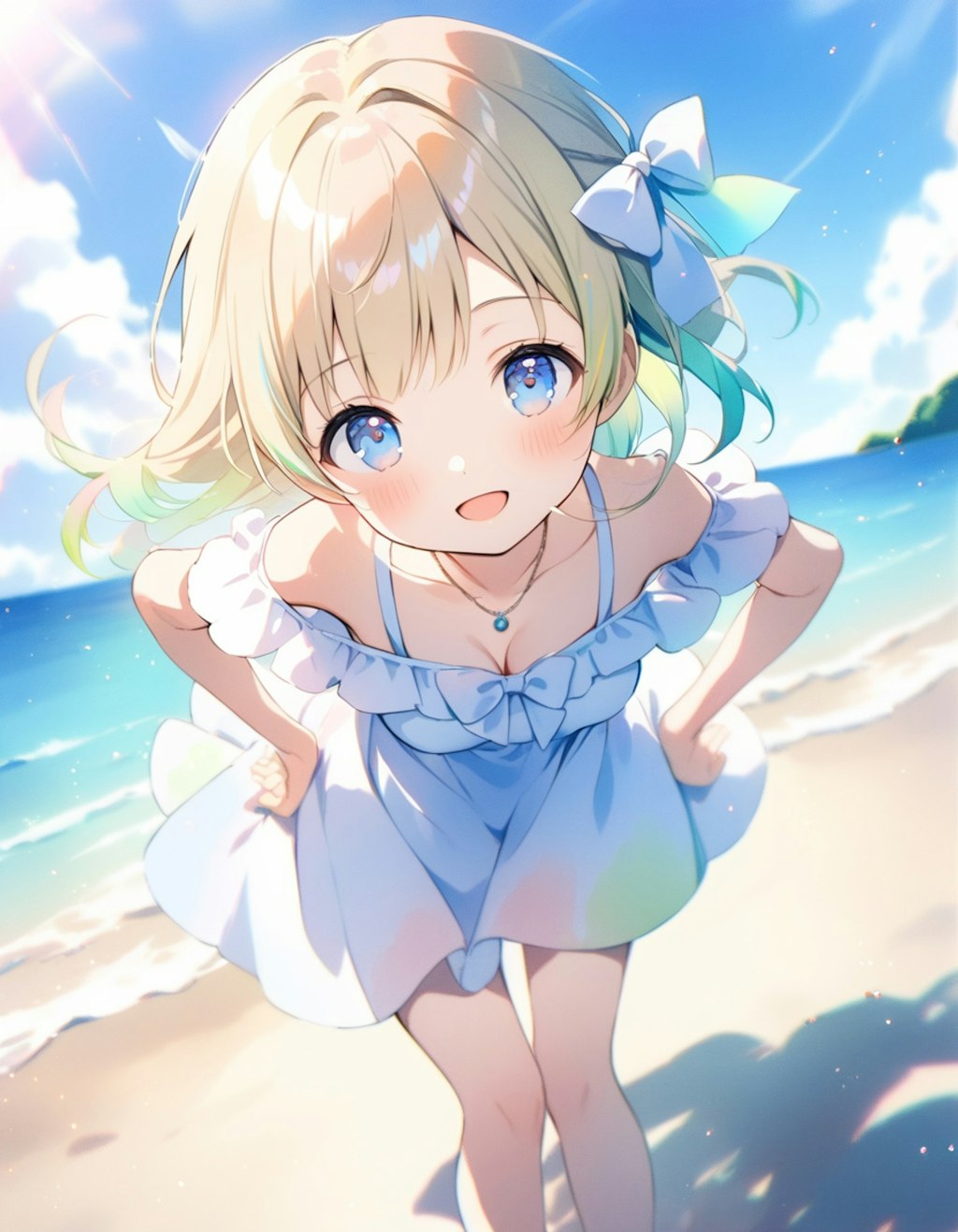 浜辺の女の子