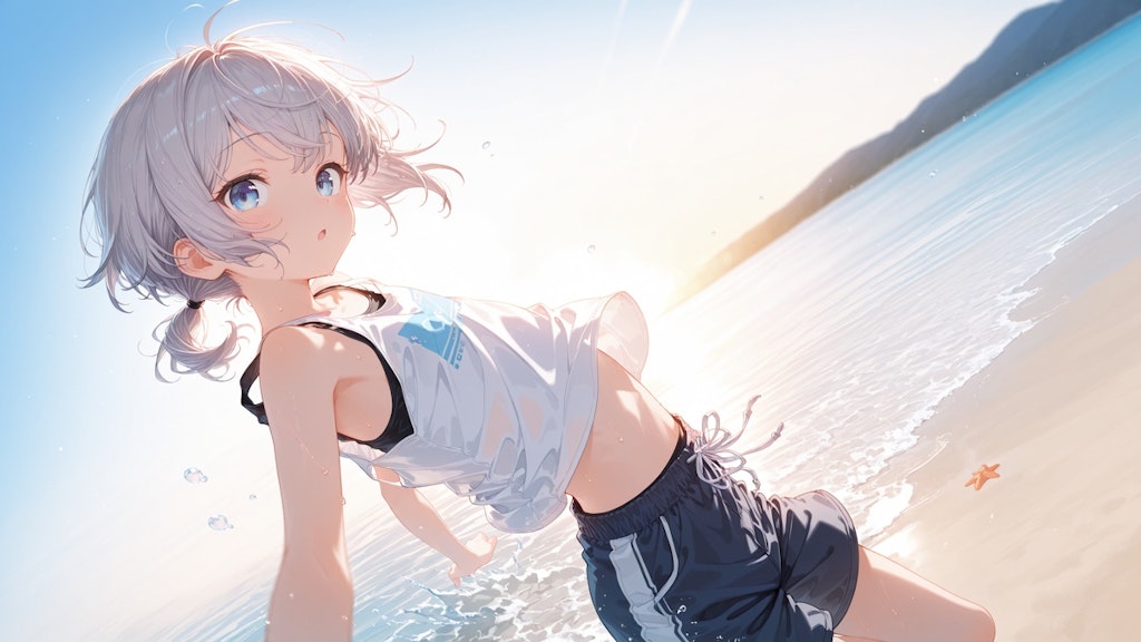 海と少年