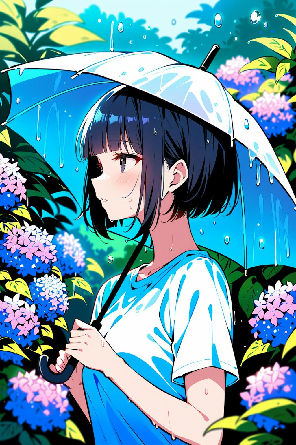 雨の日の女の子　その６