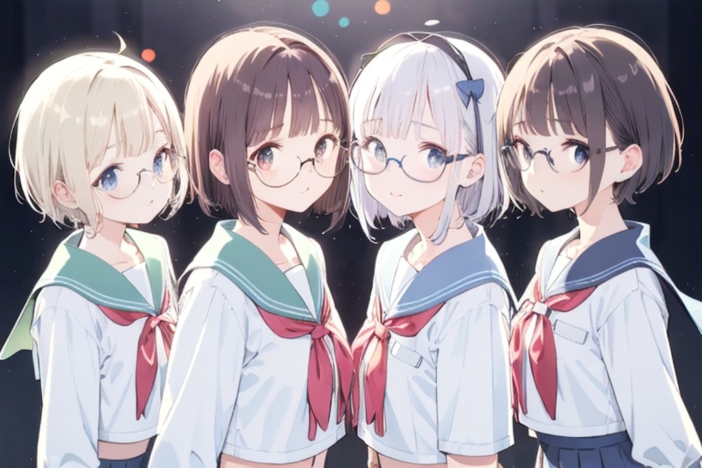 眼鏡と女子高校生と