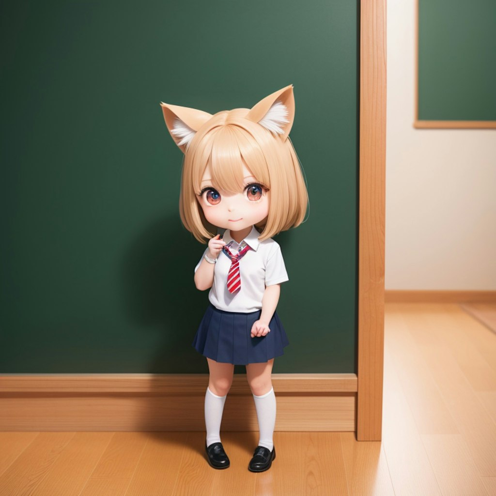 猫耳娘（学校の制服編）