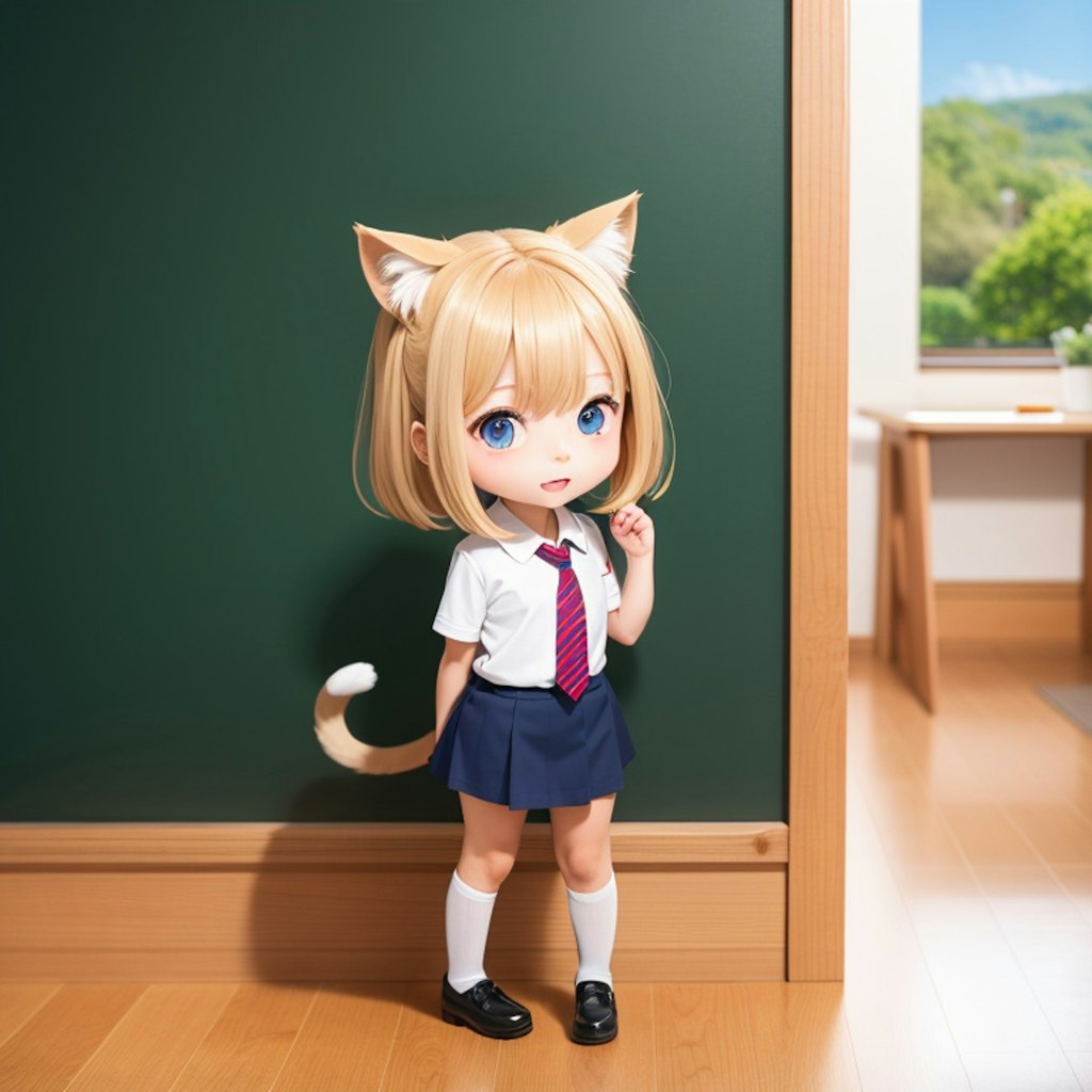 猫耳娘（学校の制服編）