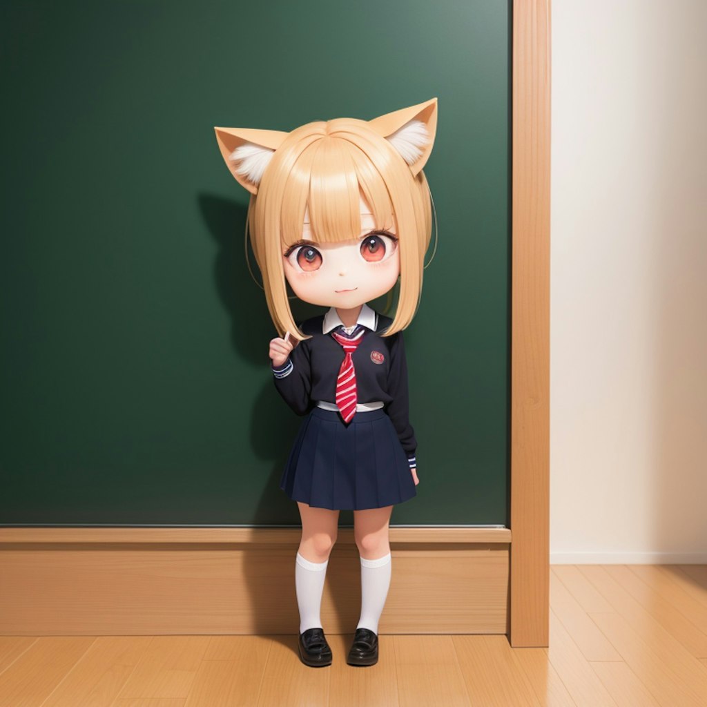 猫耳娘（学校の制服編）