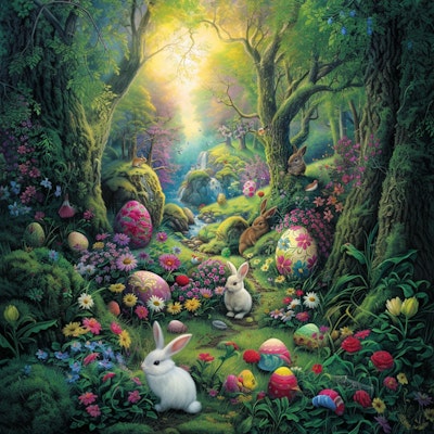 Easter bunnies -