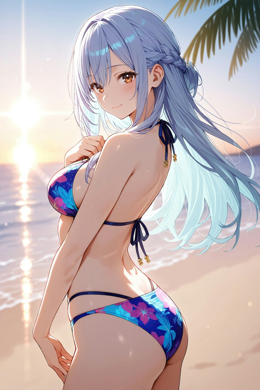 夏だ！ビーチだ！異世界だ！（異世界の女神さま（サラスヴァティさん））