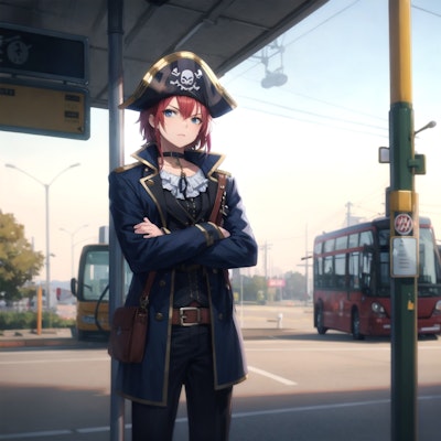 バス停の海賊