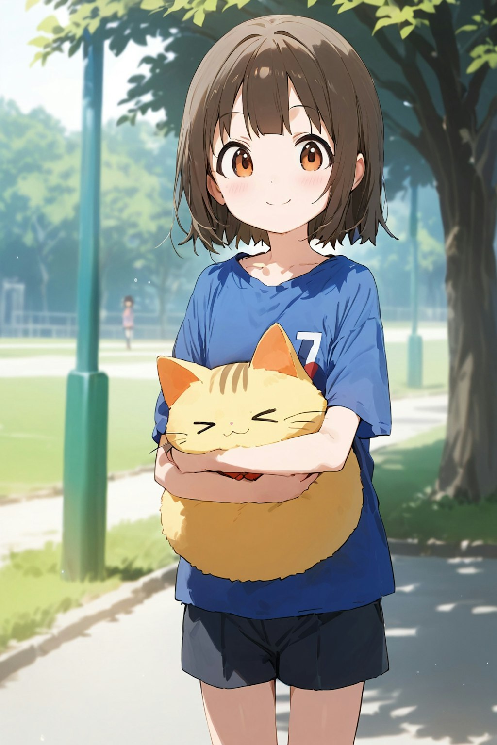 猫と少女 10歳