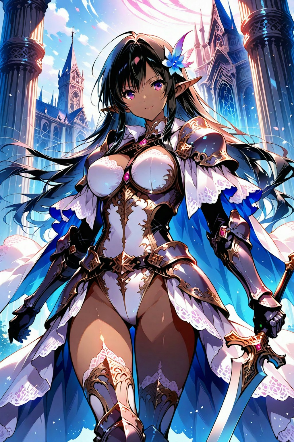 レオタードアーマーダークエルフさん