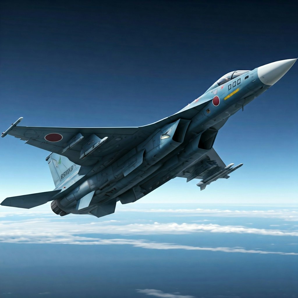 【実験的画像】航空自衛隊　F-2戦闘機　" Gemini "使用