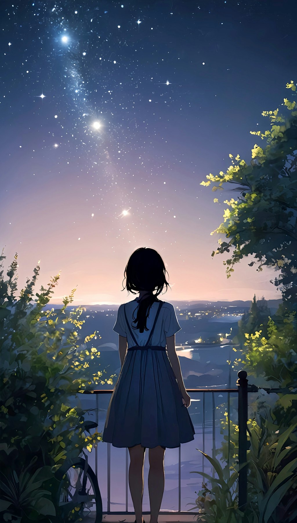 🎶夏の夜　君恋しとて　星の影