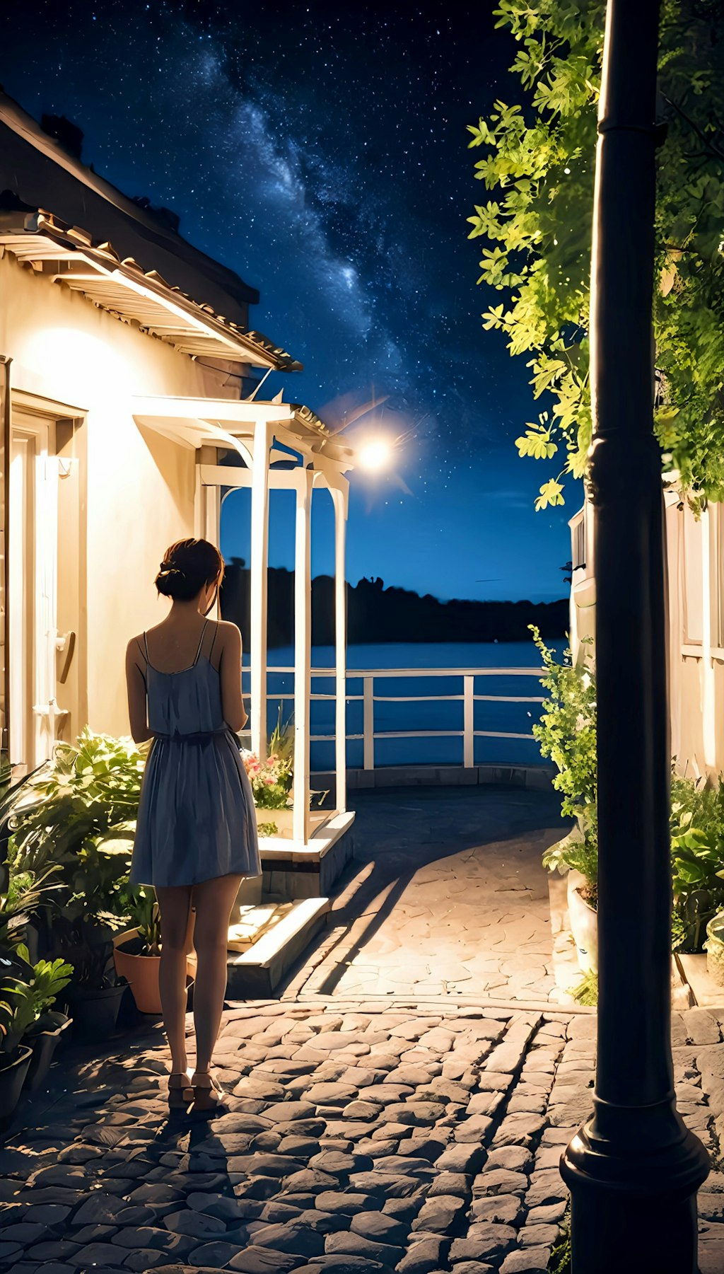 🎶夏の夜　君恋しとて　星の影