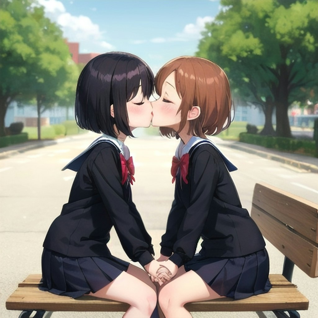 百合キス