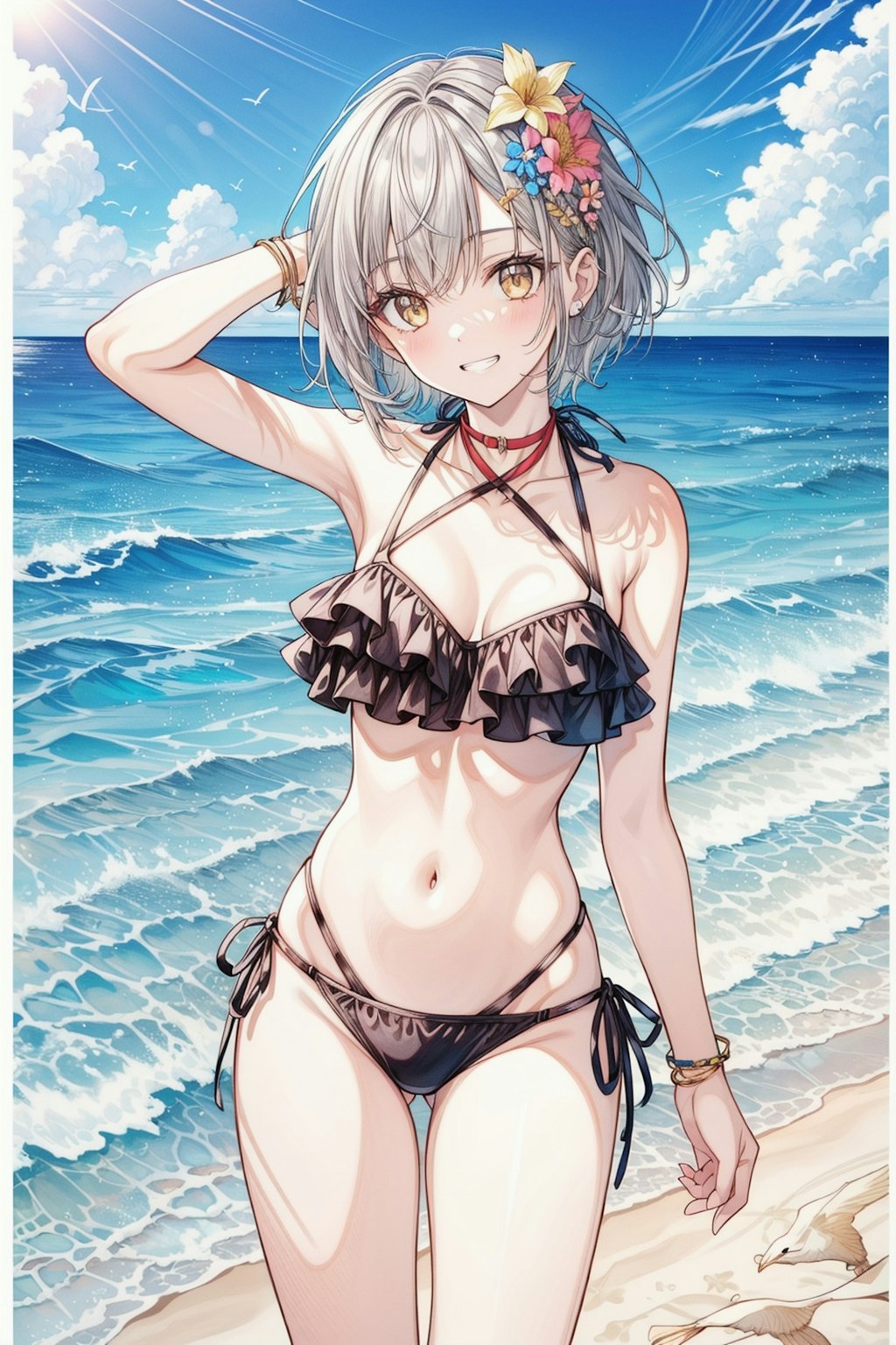 看板娘　swimsuit