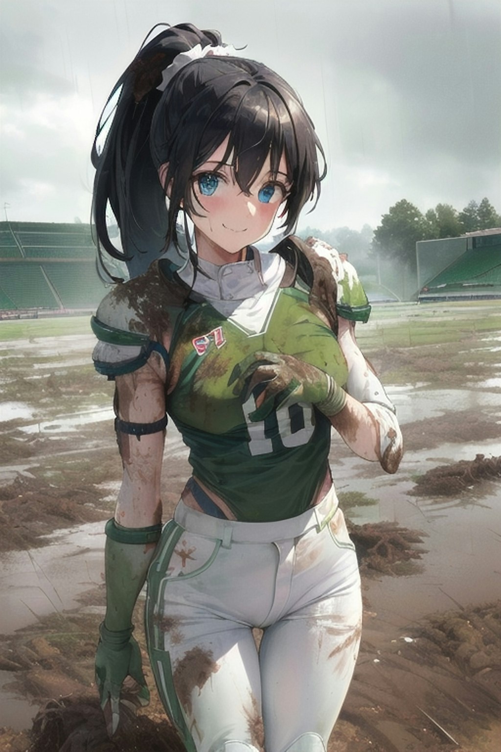 🏈泥まみれの女子アメフト 56