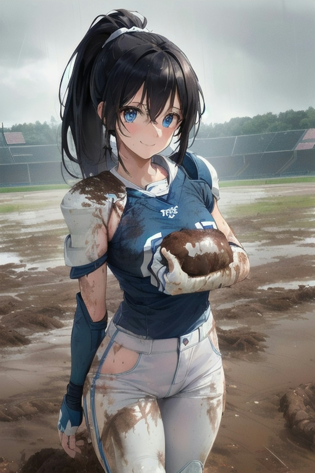 🏈泥まみれの女子アメフト 56