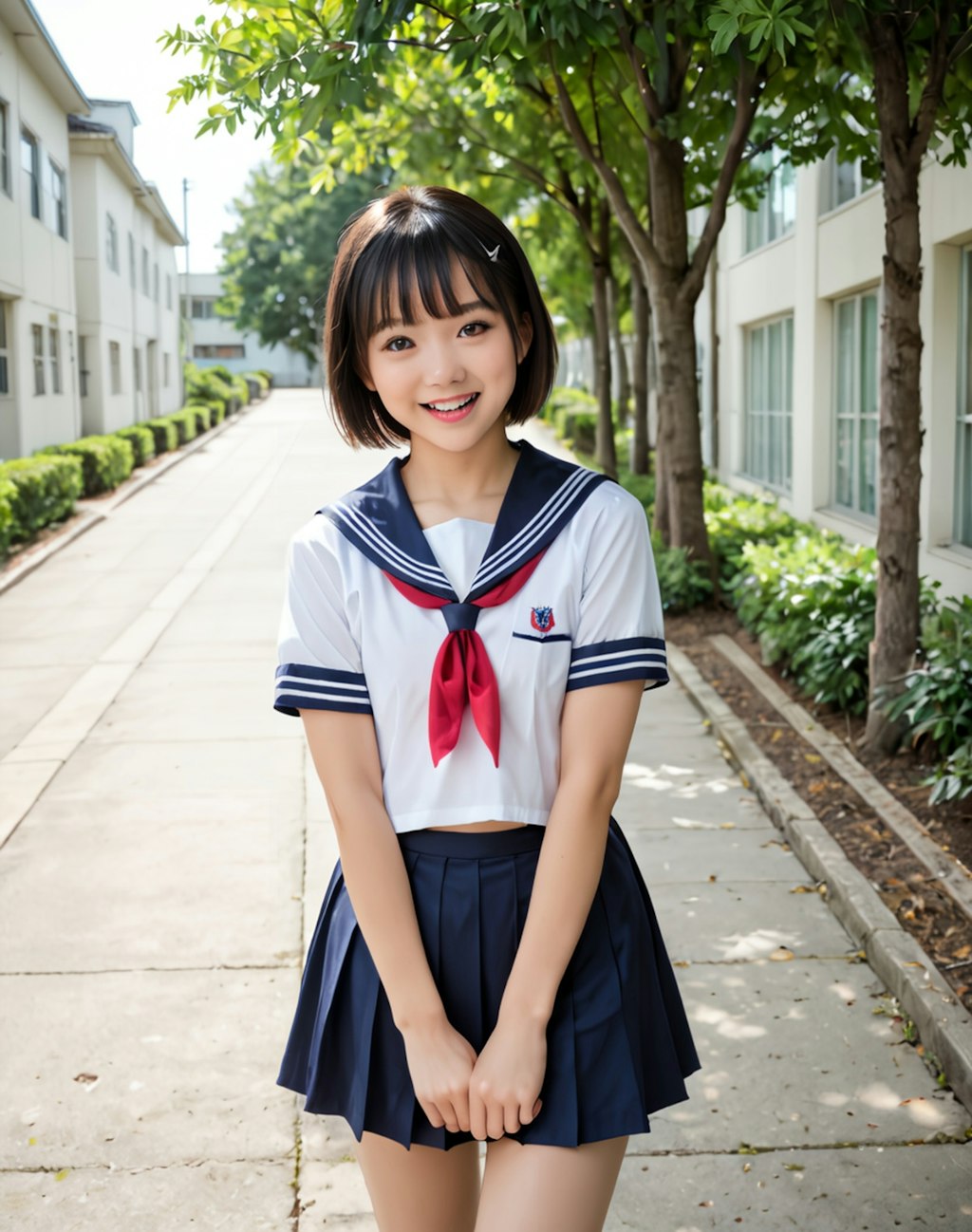 セーラー服美少女との帰り道